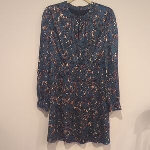 Slate & Willow Navy Floral Long Sleeve Dress